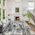 8x10 Area Rugs Washable Rug: Large Modern Abstract Living Room Rug Soft by GENTDRIZZ