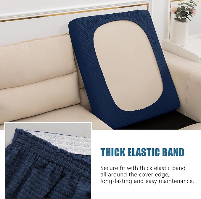 Water Resistant Sofa Cushion Slipcovers, RV Seat Cushion Covers High Stretch - Image 5