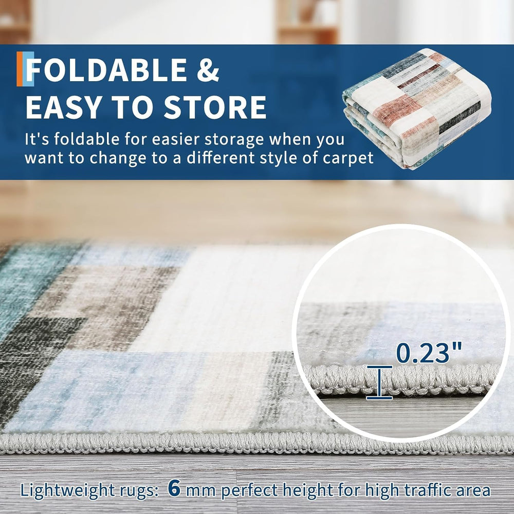 Garvee Geometric Washable Runner Rug 2x10 Entryway Rug Non Slip Kitchen Rugs ...