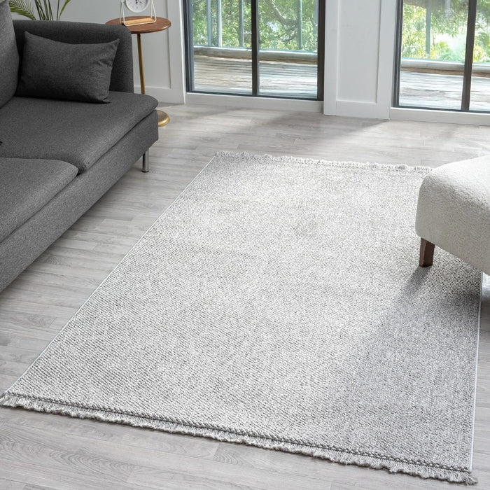 LUXE WEAVERS Machine-Woven Stain-Resistant Area Rug Gray 6x9