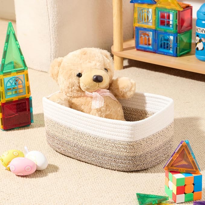 MiniArk Small Storage Baskets for Organizing | Closet Organizer Bins | Shelf - Image 4
