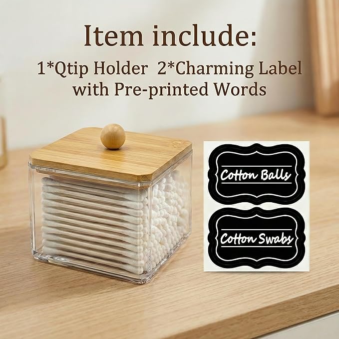 SheeChung Qtip Holder for Bathroom - Image 2