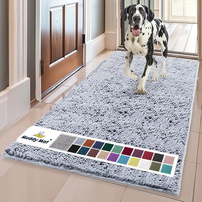 Muddy Mat® | Super Absorbent Door Mat Indoor, Microfiber Quick Dry Chenille by MuddyMat%C2%AE