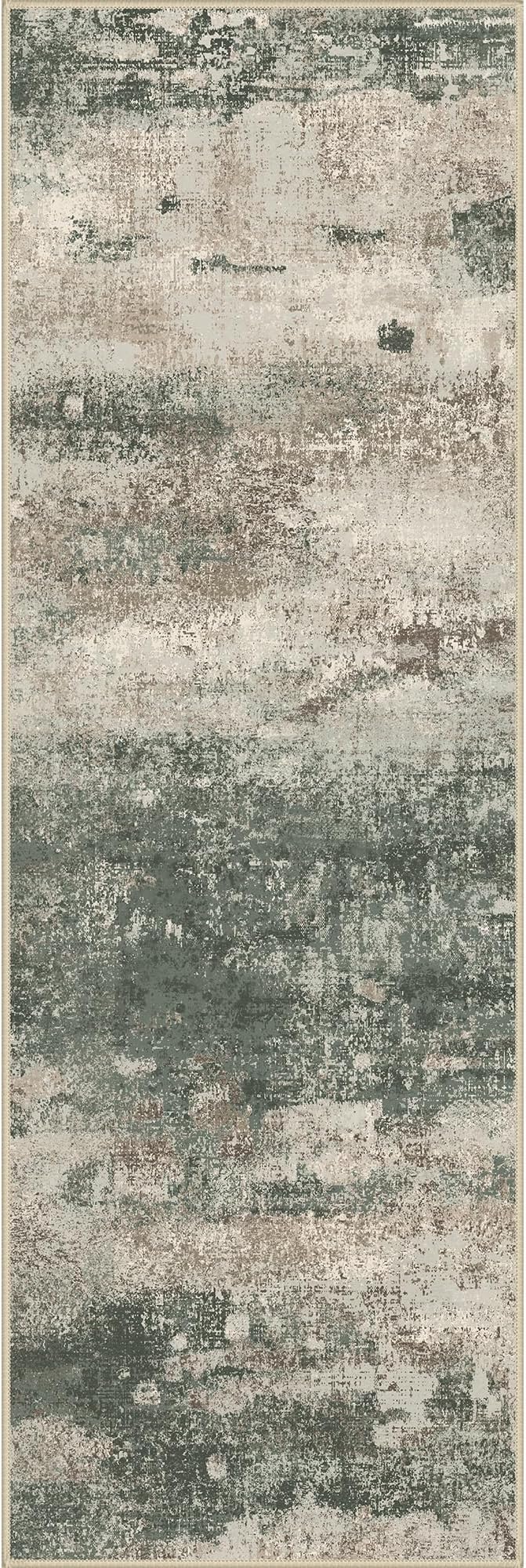 BEIMO Runner Rug for Hallway Kitchen, Soft Modern Abstract Throw Rugs, Low Pile - Image 5