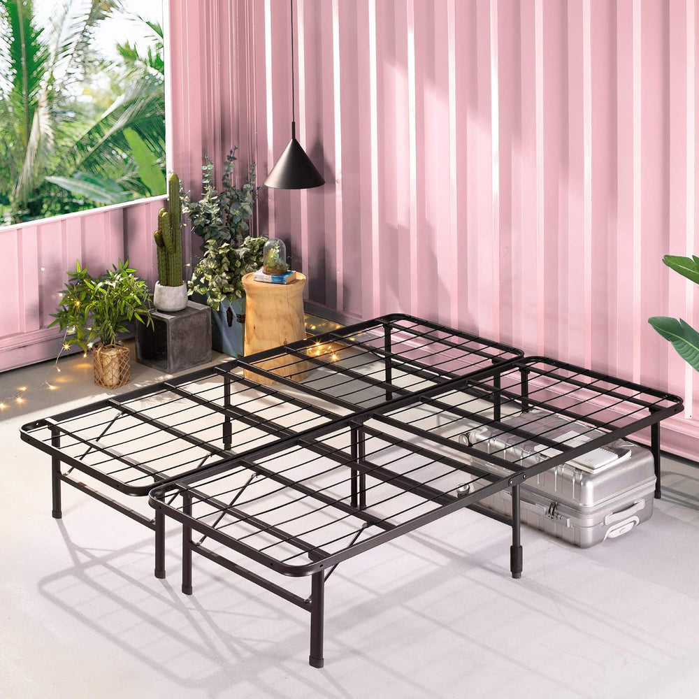 Zinus SmartBase Tool-Free Assembly Mattress Foundation, 14 Inch Metal Platfor...