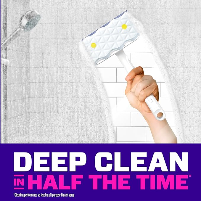 Mr. Clean Magic Eraser Shower & Tub Scrubber, Bathroom Cleaner, All in One - Image 2