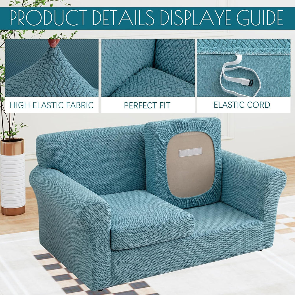 FUANGUI 2 Piece Chair Covers Armchair Arm Covers Chair Couch Covers