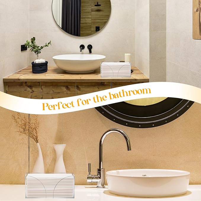 4Pack Clear Paper Towel Dispenser Countertop Acrylic Paper Towel Holder - Image 6