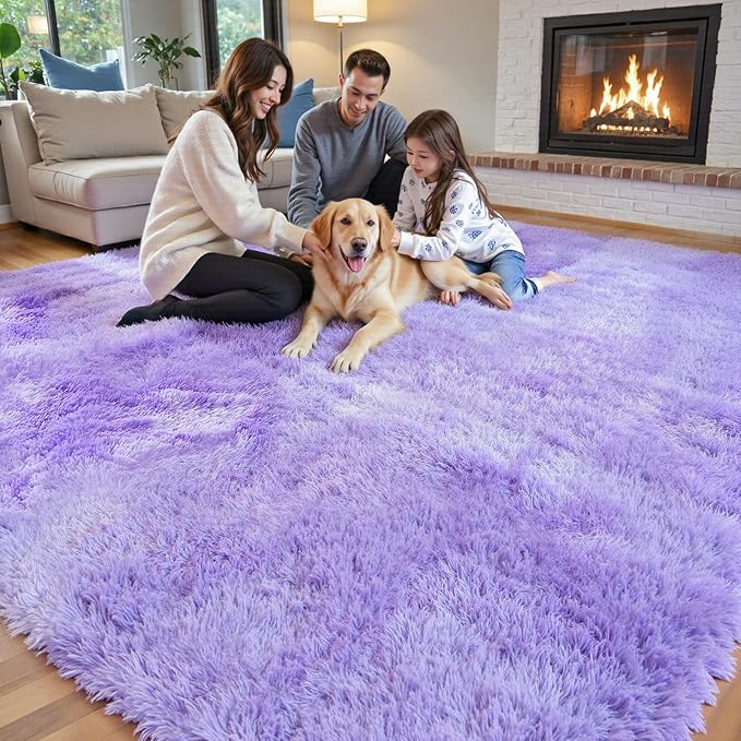 Rugs for Living Room 6x9, Alfombras para Salas Shag Large Plush Soft Area Rug - Image 6