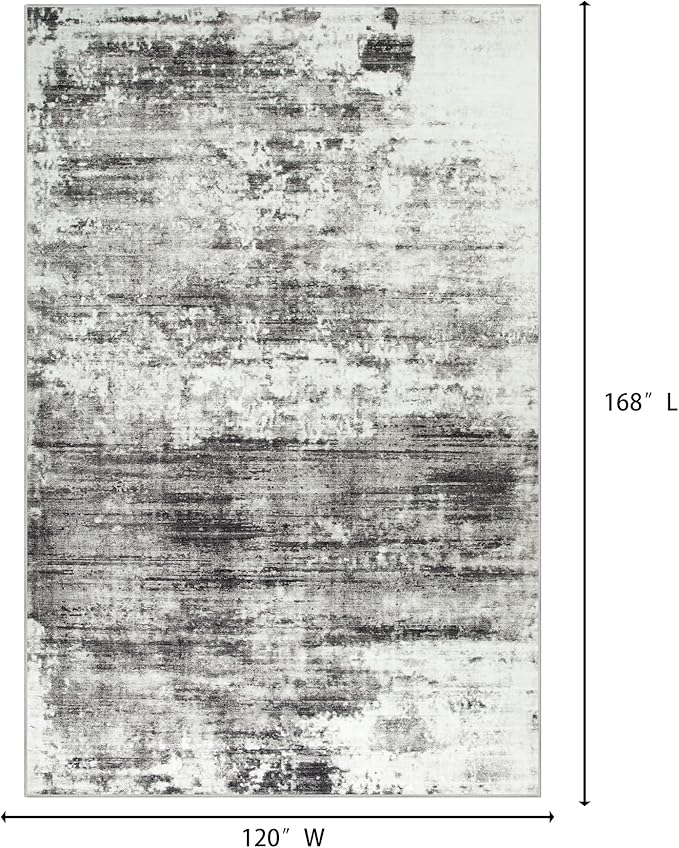 10x14 Area Rugs Washable Rug: Modern Abstract Living Room Rug Soft Anti-Skid - Image 2