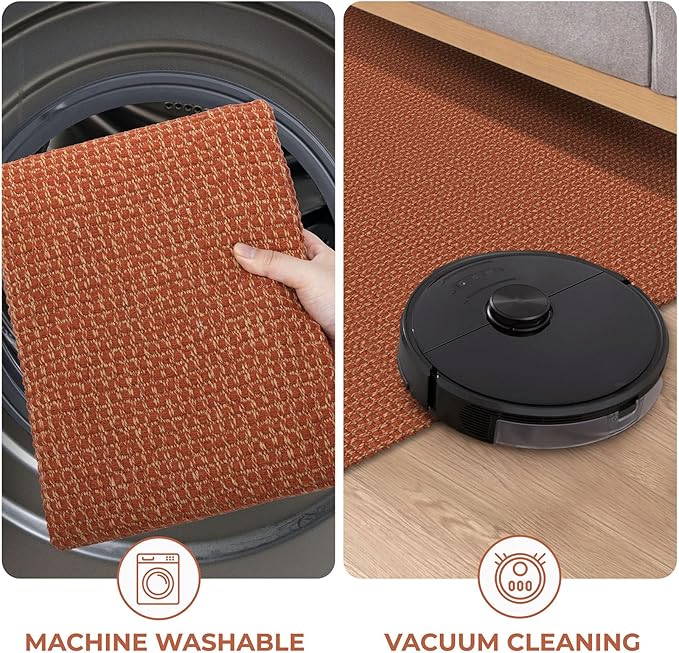 KOZYFLY Long Runners for Hallways 2x12 ft Washable Kitchen Runner Non Slip - Image 7