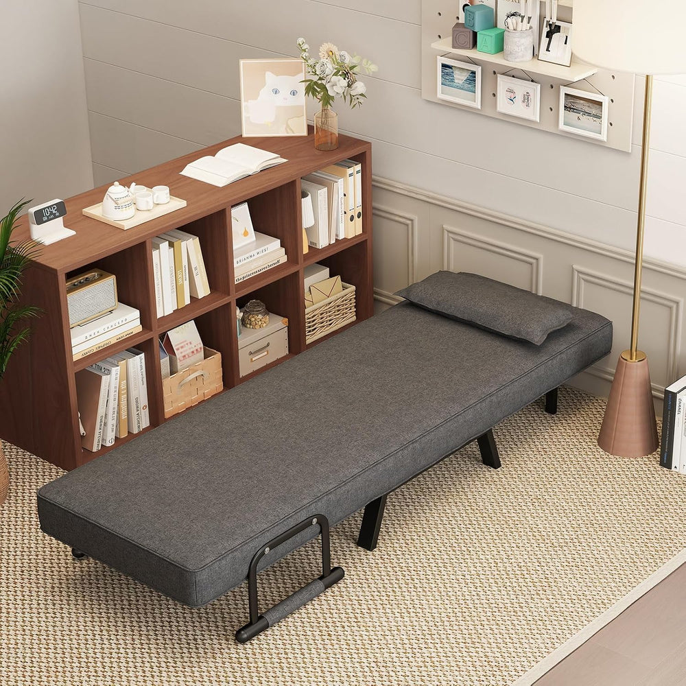 S AFSTAR 4 in 1 Convertible Sofa Chair Bed, Tri-fold Leisure Recliner Sleeper...