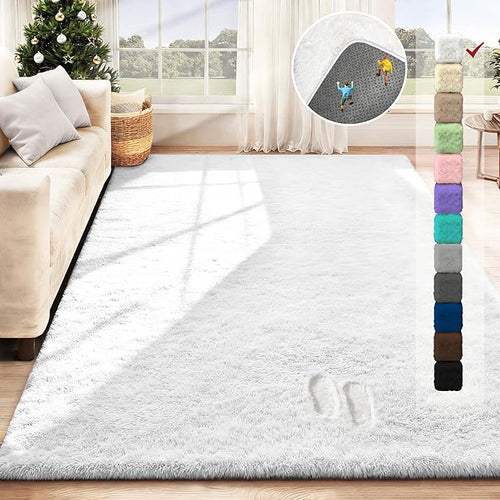 5x8 Area Rug for Living Room: Fluffy Shag Soft Washable Rugs Fuzzy Plush Indoor - Image 2