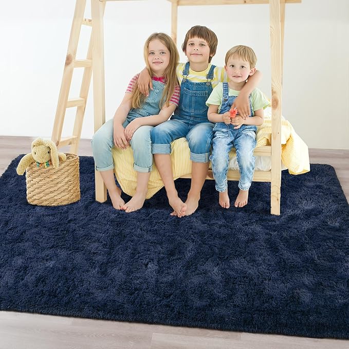 Chicrug Soft Area Rug for Bedroom Living Room Plush Fluffy Rug 4x6 Feet - Image 3