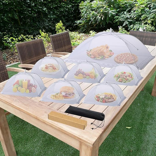 7 Pack Food Covers for Outside Mesh, Food Nets for Outdoors Large Food Covers - Image 2