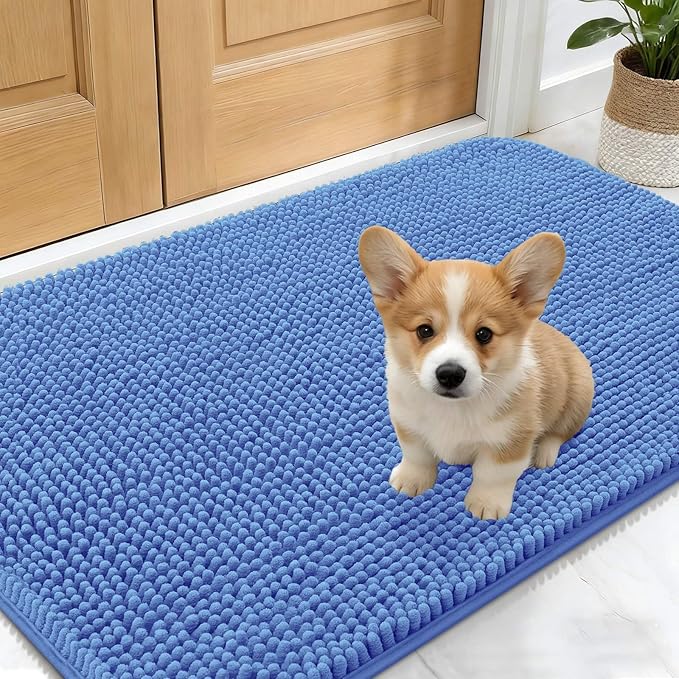 OLANLY Dog Door Mat for Muddy Paws 30x17, Absorbs Moisture and Dirt, Absorbent by OLANLY