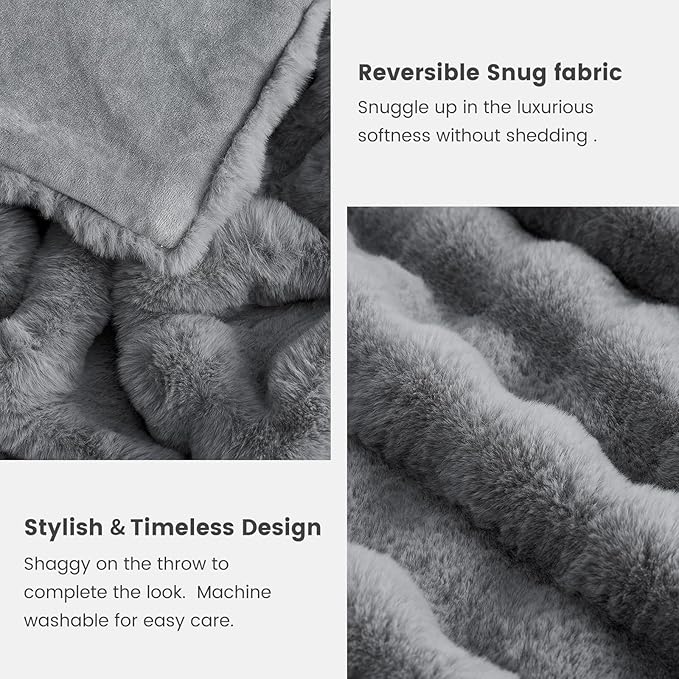 Cozy Bliss Faux Fur Throw Blanket - Image 5