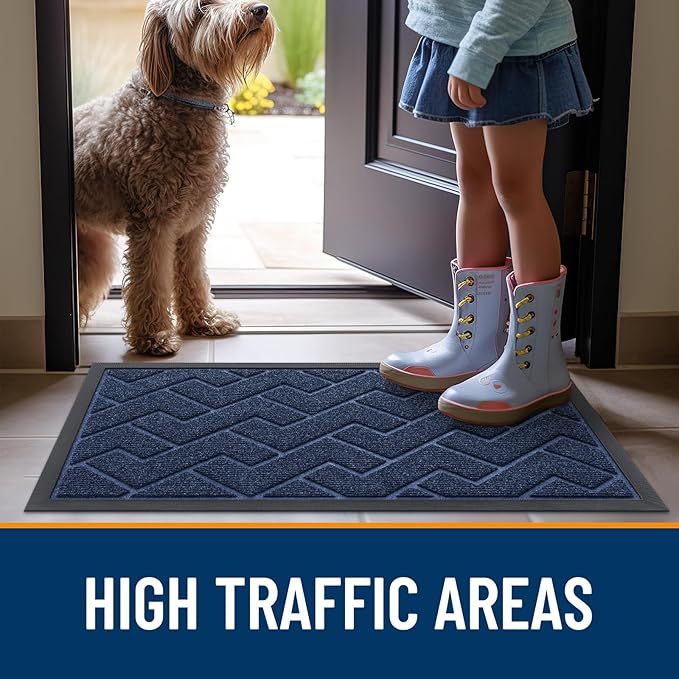 OLANLY Front Door Mat Indoor Outdoor Entrance, Waterproof All-Season, - Image 8