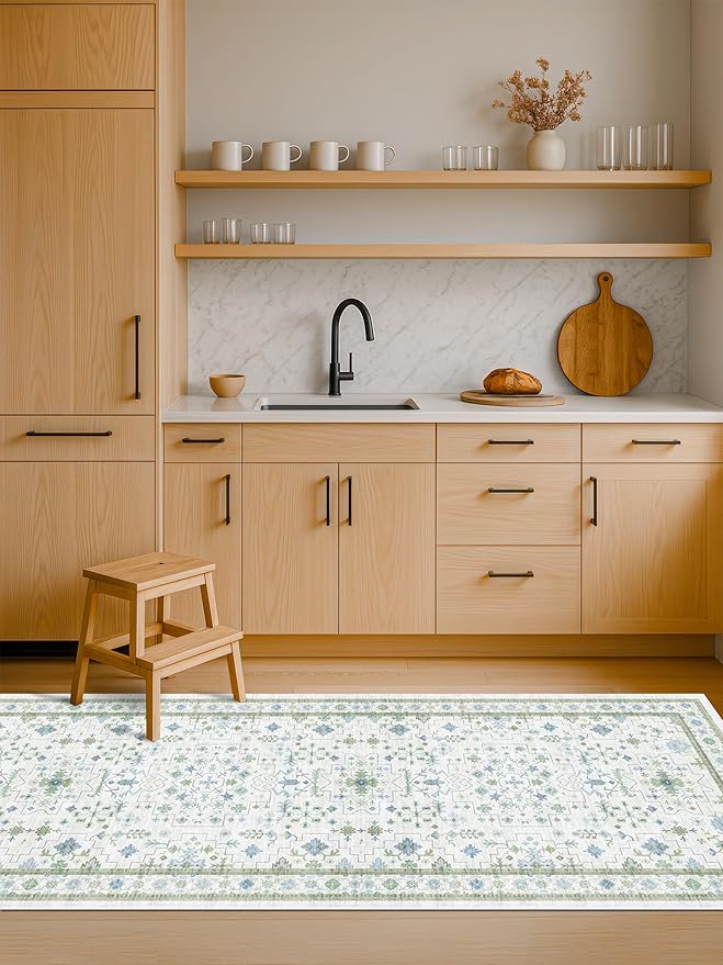 Hazo Haus Washable Oushak Bathroom Runner Rug 2x5 - Image 8