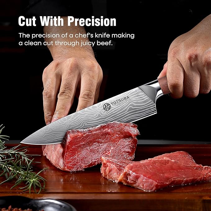 YOTSUBA 3 PCS Japanese Kitchen Knife Set, Razor Sharp High Carbon Stainless