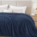 BEDELITE Fleece Blanket Queen Size – 3D Ribbed Jacquard Soft and Warm by BEDELITE