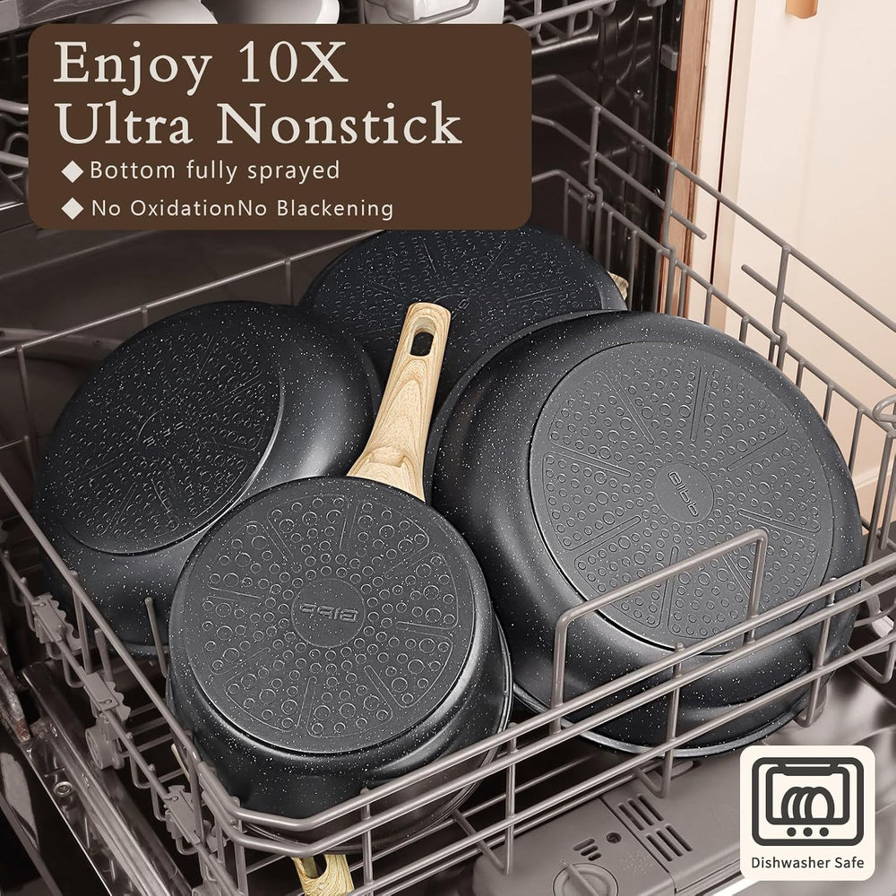 GiPP Ceramic Pots and Pans Set Non Stick - 17 Pcs Nonstick Cookware Set, Non-...