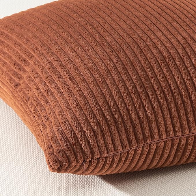 Topfinel Decorative Terracotta Throw Pillow Covers Cushion Cases, Rustic Fall - Image 2