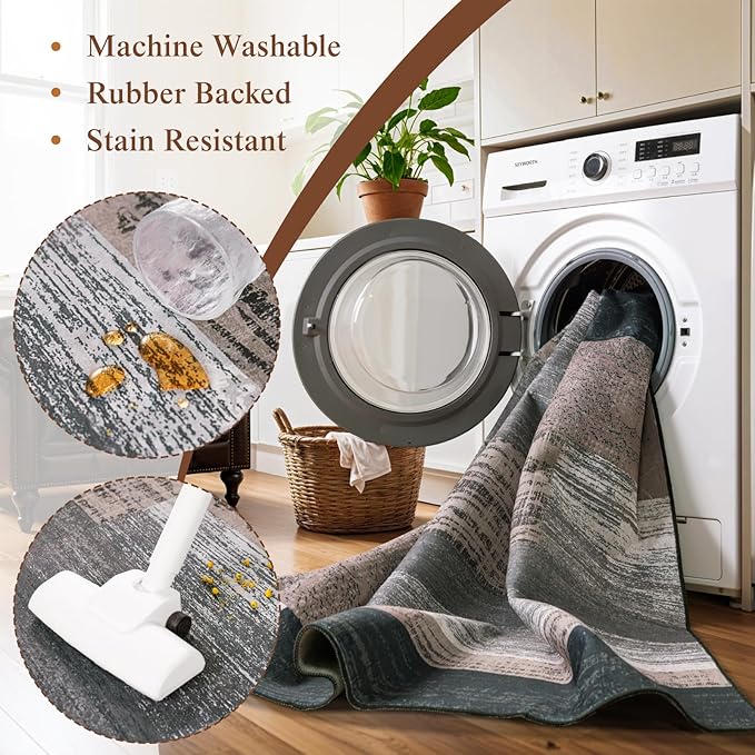 LIANLAM 8x10 Washable Area Rugs - Image 4
