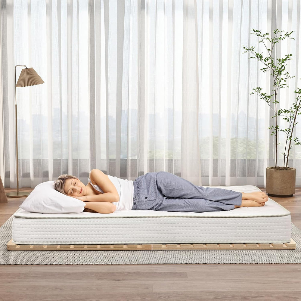 LILYPELLE Floor Bed Frame Full, Foldable Tatami Bed Frame Futon Frame