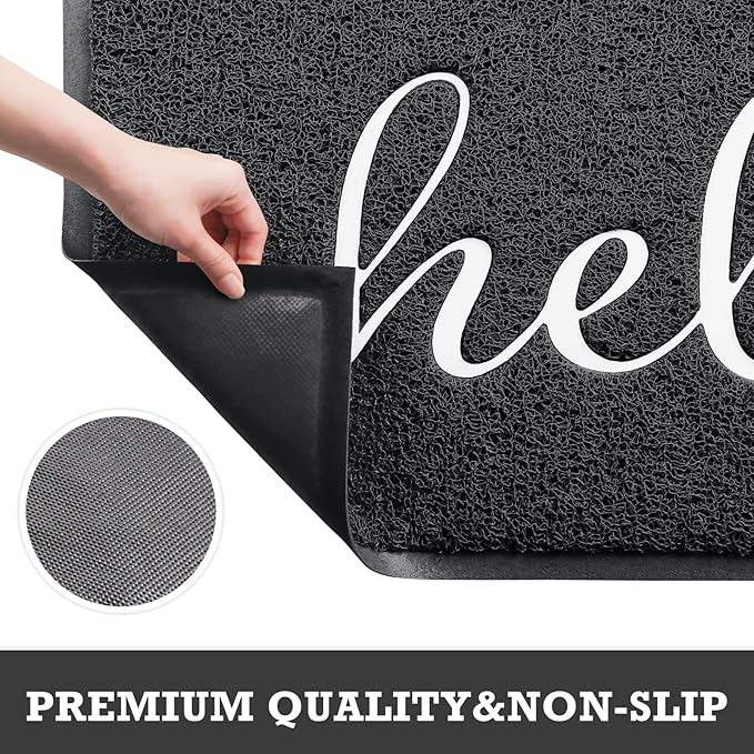 CozyBounty Door Mat Hello Mats Outdoor Indoor Non-Slip Doormat - Image 4