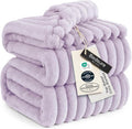 Bedsure GentleSoft Lavender Fog California King Size Blanket by BEDSURE