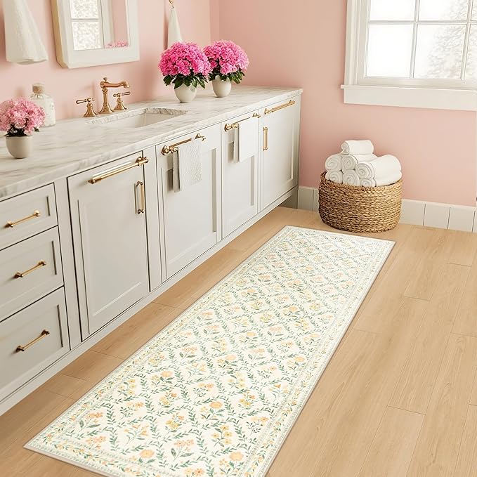 Runner Rug for Entryway: 2x6 Kitchen Rugs Non Slip Washable Ultra-Thin Soft - Image 5