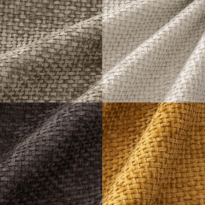 MIULEE Pack of 4 Couch Throw Pillow Covers 20x20 Inch Neutral Gold/Brown Soft - Image 2
