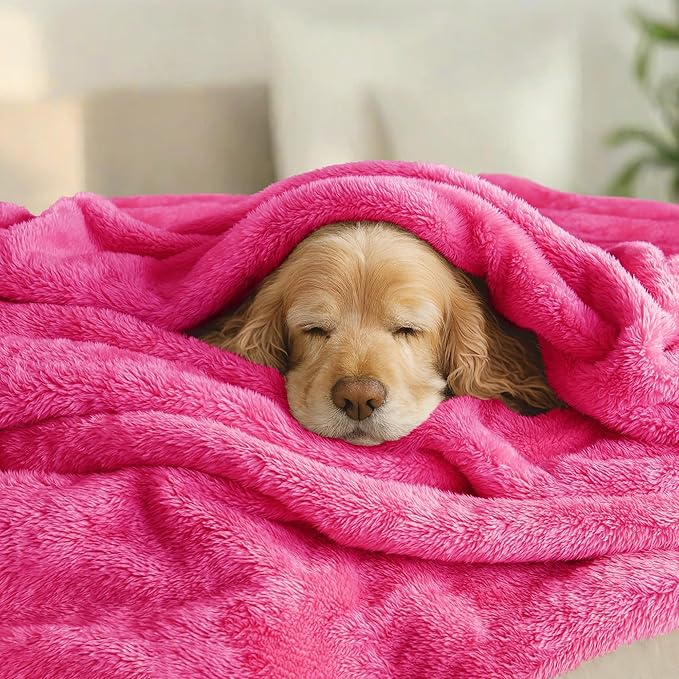 Exclusivo Mezcla Plush Fuzzy Fleece Bed Blanket Queen Size, Super Soft - Image 3