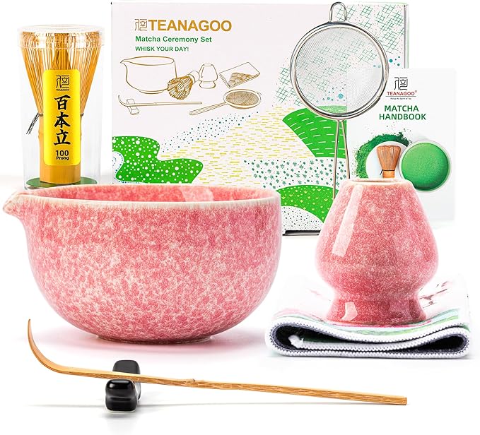 TEANAGOO Matcha Whisk Set, Ceremony Matcha Kit, Matcha Tea Set by TEANAGOO