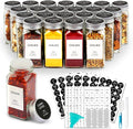 AISIPRIN 24 Pcs Glass Spice Jars by AISIPRIN
