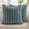 decorUhome Cozy Faux Fur Throw Pillow Covers 26x26 Set of 2 Decorative Soft by decorUhome