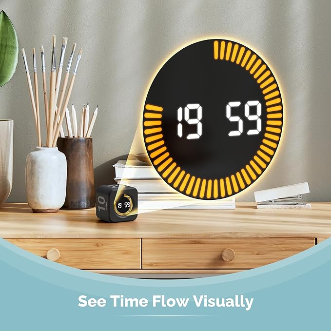 KADAMS Pomodoro Cube Timer Productivity Visual Timer - Image 3