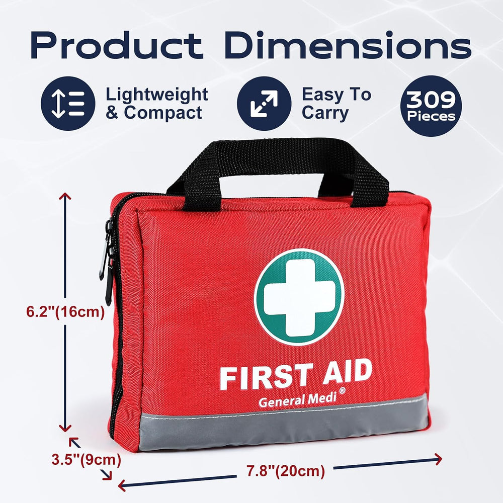 General Medi 309 Piece First Aid Kit - Emergency Kit