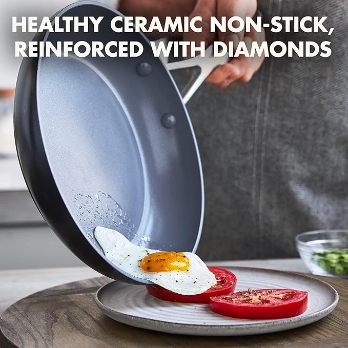 GreenPan Valencia Pro Hard Anodized Healthy Ceramic Nonstick 8" Frying Pan