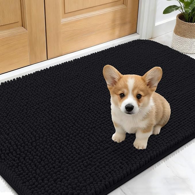 OLANLY Dog Door Mat for Muddy Paws 24x16, Absorbs Moisture and Dirt, Absorbent by OLANLY