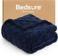 Bedsure GentleSoft Navy Throw Blanket by BEDSURE