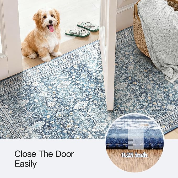 Lofus 3x5 Area Rug for Entryway, Washablee Soft Rugs for Bedroom, Living Room - Image 6
