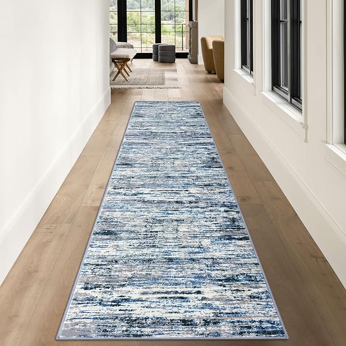 Lansny Modern Abstract Runner Rug 3x10 - Image 2