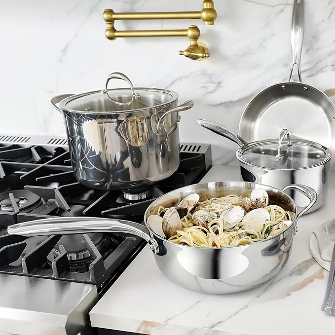 KEAWELL K3 Premium 8-Quart Tri-Ply Stainless Steel Stockpot - Image 6
