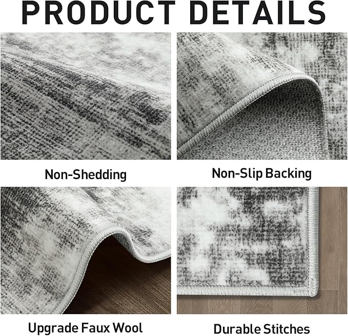 6x9 Area Rugs Washable Rug: Large Modern Abstract Living Room Rug Soft - Image 5