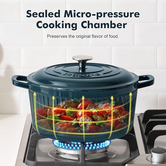 SENSARTE Enameled Cast Iron Dutch Oven Pot - Image 2