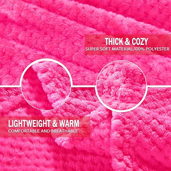 Exclusivo Mezcla Fleece Bed Blanket Queen Size, Super Soft and Warm Blankets - Image 7