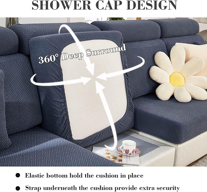 Sofa Covers Couch Covers for Sofa Pet Friendly Couch Cushion Covers Universal - Image 4