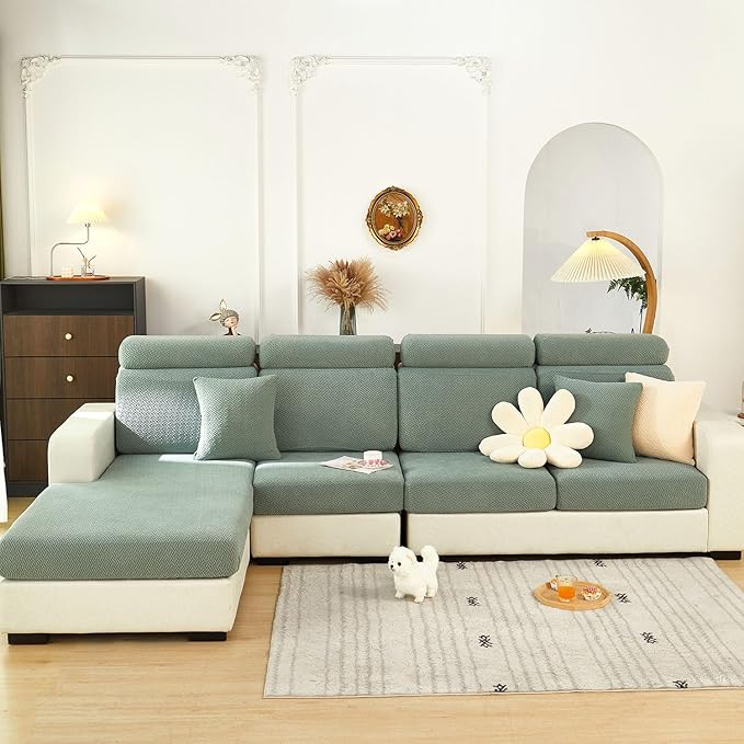 Couch Covers for 3 Cushion Sofa Pet Friendly Couch Cushion Covers Universal - Image 8